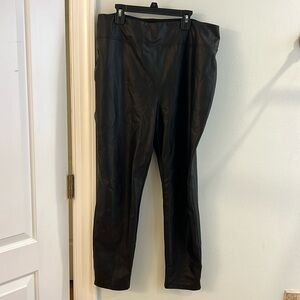 Tuckernuck Black Leather Leggings, XXL